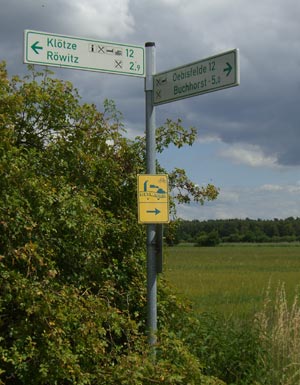 Schild im Drömling Schild im Drömling