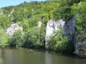 Donaublick von einer Brücke