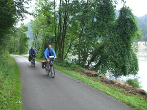 Donauradweg in Osterreich