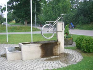 Donauradweg Fahrradbrunnen
