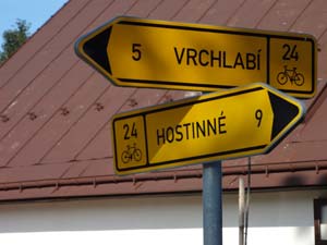 Radwegschild Route 24