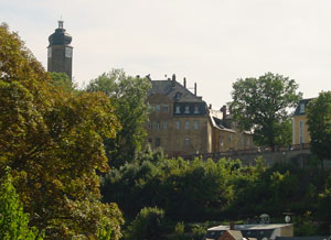 Blick zur Burg Greiz