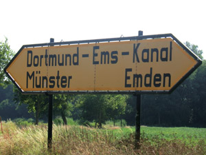 Schild Dortmund-Ems-Kanal Schild Dortmund-Ems-Kanal