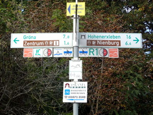 Hauptwegweiser Bernburg Hauptwegweiser Bernburg