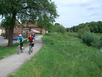Gera-Radweg in Ringleben auf dem Gera-Radweg in Ringleben