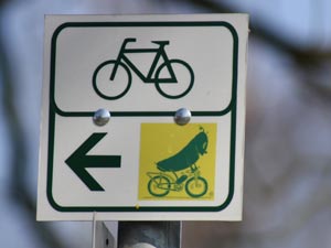 Schild Gurken-Radweg