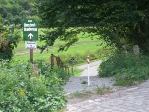 Start am Bahnhof Nebra