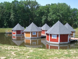 schwimmende Hütten Eberstedt