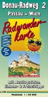 Radwanderkarte Donau 2: Passau - Wien