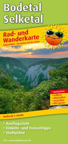 Radwanderkarte Bodetal Selketal