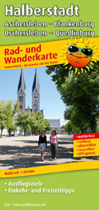 Radwanderkarte Halberstadt Oschersleben-Quedlinburg Radwanderkarte Halberstadt Oschersleben-Quedlinburg