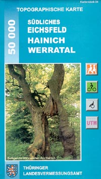Topographische Karte Eichsfeld-Hainich-Werratal
