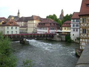 Bamberg Blick von der Brücke