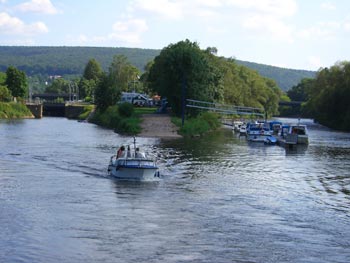 Hann Münden - Blick von der Weser in die Fulda Hann Münden - Blick von der Weser in die Fulda