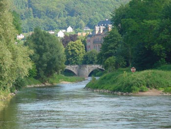 Hann Münden - Blick von der Weser in die Werra Hann Münden - Blick von der Weser in die Werra
