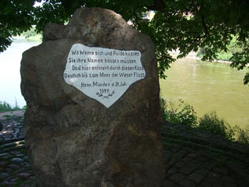 Hann Münden - am Weserstein Hann Münden - am Weserstein