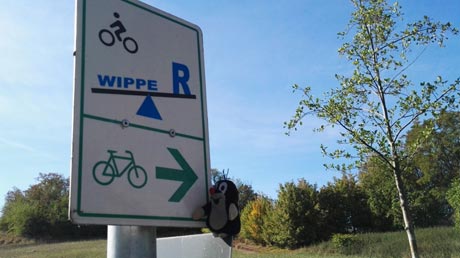 Wipper-Radweg-Schild