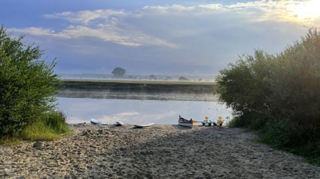 Sandstrand am Campingplatz Ahlden Sandstrand am Campingplatz Ahlden