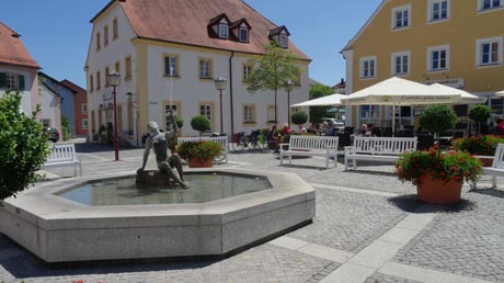 Altmühl-Radweg Treuchtlingen Nymphenbrunnen