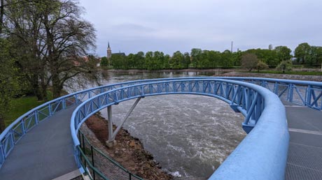 Nymburk Labe Wehr Br�cke