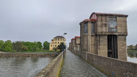 Nymburk Labe Wehr Br�cke