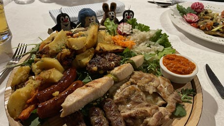 Abendessen in Ljubljana