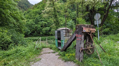 H&auml;ngeseilf&auml;hre bei Zidani Most