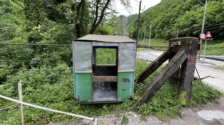 H&auml;ngeseilf&auml;hre bei Zidani Most