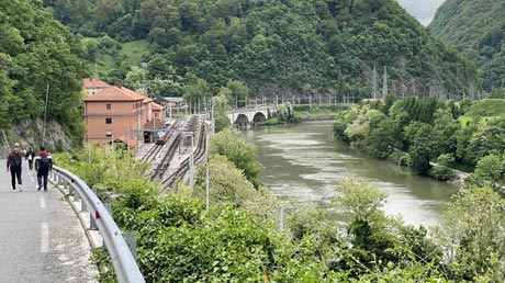 Zidani Most - Blick zum Bahnhof