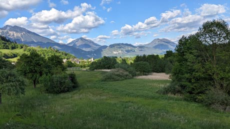 Ausblick aus dem Zugfenster