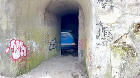 Tunnel hinter Kralupy nad Vltavou