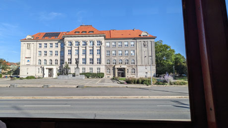 Stra�enbahnfahrt in Pilse&ncaron;