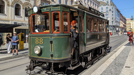 historische Straßenbahnen in Prag historische Straßenbahnen in Prag