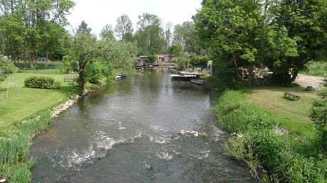 Blick zur Beke in Schwaan