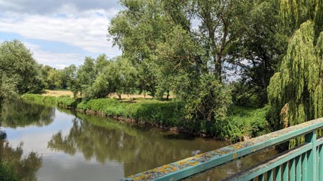 Athensleben Blick von der Bodebrücke Athensleben Blick von der Bodebrücke