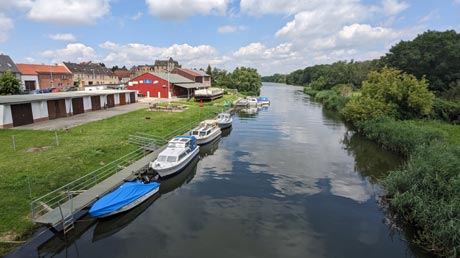 Nienburg Bode vor Mndung in die Saale