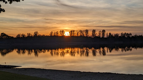 Sonnenuntergang am Löderburger See Sonnenuntergang am Löderburger See