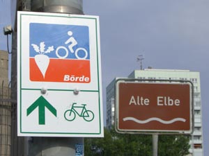 Start an der Anna-Ebert-Brücke Start an der Anna-Ebert-Brücke