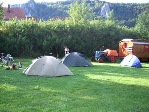 Donau bei Hausen Campingplatz bei Hausen