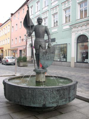 Vilshofen Springbrunnen Ritter Alain Vilshofen Springbrunnen Ritter Alain