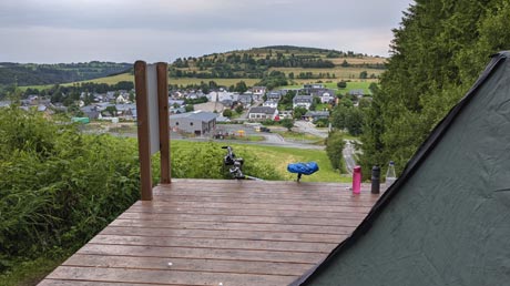 Trekking-Zeltplatz Usseln, Ausblick Trekking-Zeltplatz Usseln, Ausblick