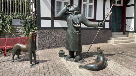 Korbach Skulptur Nachtwächter Korbach Skulptur Nachtwächter