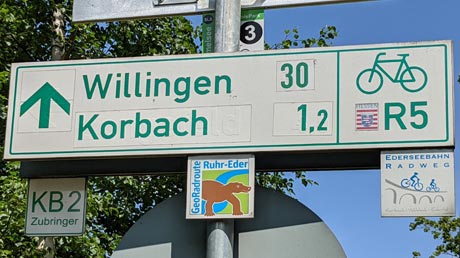 Ederseebahnradweg in Korbach