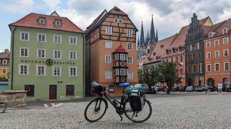 Eger-Radweg / Cyklostezka Ohře Juni 2023: Cheb (Eger) Markt