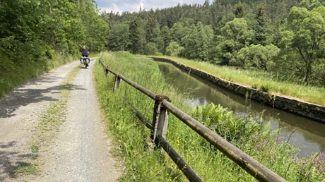 Eger-Radweg am Hirschsprungkanal