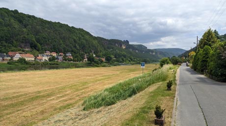 Elberadweg bei Schöna