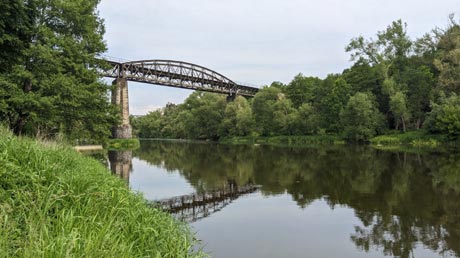 Eisenbahnbrücke über die Ohř bei Kadaň Eisenbahnbrücke über die Ohř Kadaň