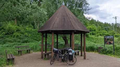 Elberadweg Labska Stezka Rastplatz