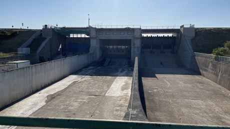 Stausee Nechranice Absperrbauwerk Stausee Nechranice Absperrbauwerk