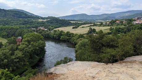 Ausblick von Oben zur Ohře Ausblick von Oben zur Ohře